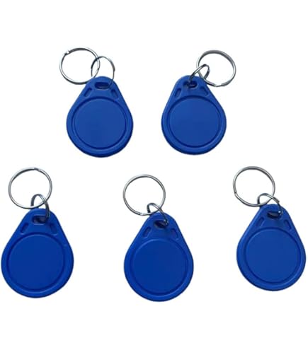 YAVIS 10 x RFID Chip Transponder Schlüsselanhänger Nähe EM4100 Schlüsselring 125KHz Keyfobs RFID