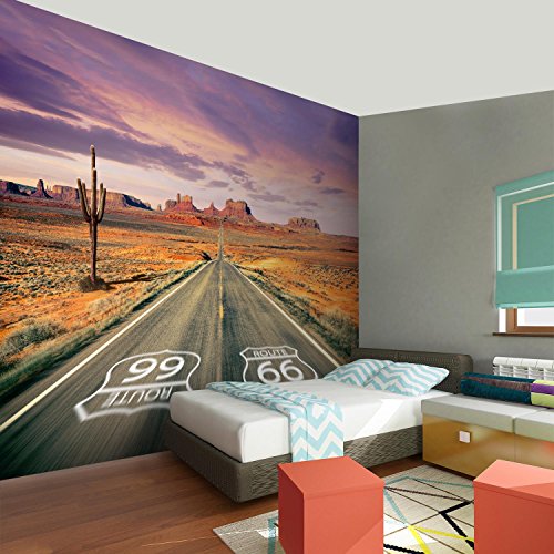 Fototapete Route 66 308 x 220 cm – Vliestapete – Wandtapete – Vlies Phototapete – Wand – Wandbilder XXL – !!! 100% MADE IN GERMANY !!! Runa Tapete 9046010a - 5