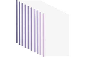 VALICAER 10 Stück A4 Sliding Bar Binder, Bericht Abdeckungen Ordner A4 Transparente Dokumentenordner, Schiebestab Datei Ordner für Zuhause Schule Büro Dokumente Klassifizierung, 22cm x 31cm (Lila)