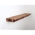 Live Edge Chunky Rustic Floating Shelf 6x1.5, Teak, 90cm