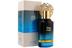 FLUEZ NASEEM Profumo Arabo Uomo di Nicchia Senza Alcol – Fragranza Lunga Durata Elegante e Rinfrescante – Eau de Parfum Orientale Prestige Collection – Made in UAE (BLUE MUSK)