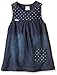 NAME IT Baby Girls Crew Neck Sleeveless Dress -  Blue - 3-6 Months