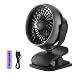 Produktbild COMLIFE Ventilator Clip Fan USB Tischventilator 5200mAh Batteriebetrieben Aroma Diffuser Funktion Tragbarer 4 Geschwindigkeiten Wiederaufladbar 360 Grad Oszillierend Starker Wind Leise für Büro usw