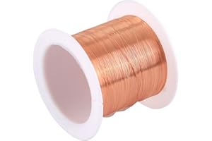 DONGKER Kupferdraht, 0,1 mm x 50 m Magnet Draht, Emaillierter Kupferlackdraht Lackdraht zur Herstellung eines Elektromagnet-Motormodells, Schmuckherstellung