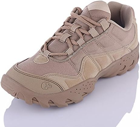 Coolgoing Men low rise hunting Camping Climbing Hiking Shoes Combat Boots Military Tactical Hiking Boots winter wear-resistant Sneakers Outdoor Sport Shoes male , mud color , 41