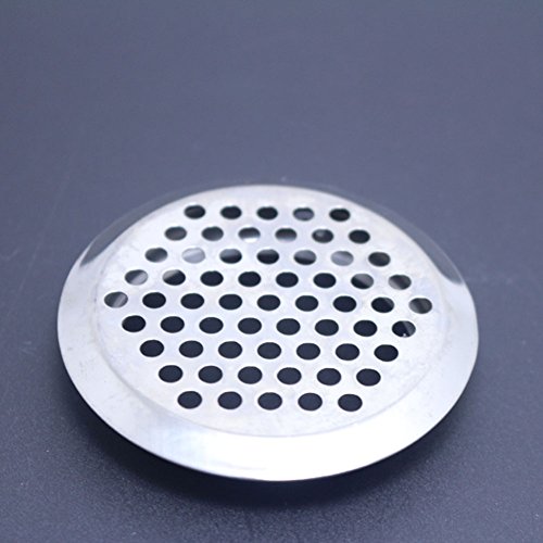 EMOTREE 20er 65mm Lüftungsgitter Rund Kamin Luftgitter Edelstahl Silber Lüftung Gitter - 6