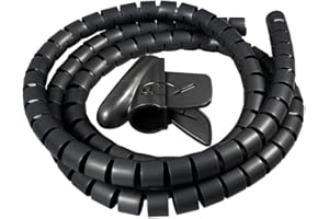 MOCNT 10mm Spiarle Guaina Cavi Flessibile Raccogli Cavo Raccogli Spiralato Avvolgi Cavo Manicotti Protezione Ordinato Tubo Guaina Filo di Gestione Nascondere 5 Metri