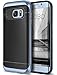Produktbild Caseology Galaxy S7 Edge Hülle, [Wavelength Serie] Schlanke Dopellagige Schutzhülle mit Textur Sicherer Griff [Schwarz/Blaue Koralle - Black/Blue Coral] für Samsung Galaxy S7 Edge (2016)