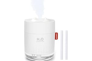 ROYALOTIC Humidifiers for Home Bedroom, 500ML Cool Mist Humidifier with Night Light, Waterless Auto-Off, Whisper-Quiet Air Humidifier, Up to 10-16 Hours Continuous Use, for Baby Bedroom, Plants, Office
