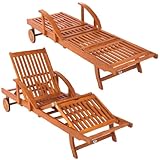 ultranatura sonnenliege eukalyptus aufgestellt und flach im vergleich