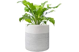 FairyLavie 30CM Rope Plant Basket, for 25CM - 28CM Planter, Reinforce Rope for Easier and Faster Shape Recovery, Multifunctional Basket Ideal Choice for Home Decor and Storage
