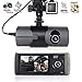 Price comparison product image PolarLander 2.7inch Dual Lens Car DVR X3000 R300 Dual with GPS G-Sensor Camcorder 140 Degree Wide Angle Car DVR Camera Recorder Dash Cam