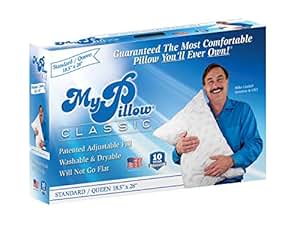 Mypillow Inc Classic Series Bed Pillow 40 6 X 40 6 X 30 5 Cm