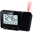 Youshiko Radio Control (Official 2024 MSF UK Version) Projection Alarm Clock, Bedroom Projector Clock Dual Alarms LCD Display Date Time