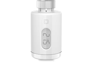 Homematic IP Smart Home 161046A0 Thermostat de radiateur numérique Pur contrôle par Application Alexa, Google Assistant Installation Facile Économie d'énergie