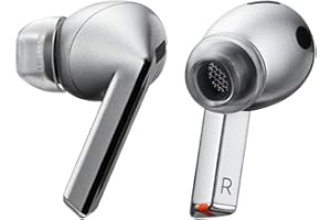 AZLA SednaEarfit Crystal for Galaxy Buds 3 Pro Smoky Black - Samsung Earphone Eartips Replacement, SMAPP-Certified (2 pairs) (M)