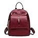 Produktbild Frauen-Art- Und Weisepu-lederner Rucksack-Schulter-Schule-Beutel-beiläufige Handtaschen Für Dame Multicolor,Red-M