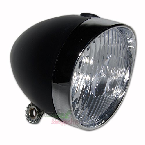 LED Hollandrad Matt Schwarz Fahrradbeleuchtung Set Rücklicht Scheinwerfer, Fahrradlampen - 2