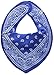 Pippi Baby-Boys Bandana Floral Bibs , Blue, One Size