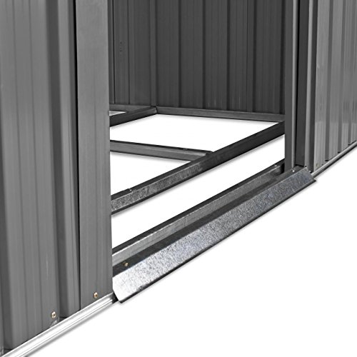 Rotfuchs Metall-Gerätehaus 194 x 121 cm Geräteschuppen Garten Schuppen Gartenhaus inklusive Fundament - 3