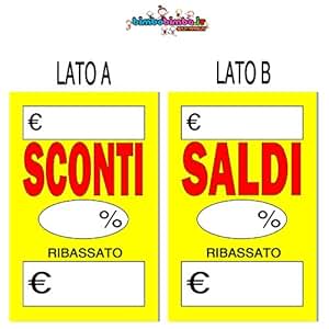 Kit 100 Cartellini Prezzi Personalizzabili - 85x55 Mm, Per Negozi, Vendite, Saldi, Professionisti - Foto 5