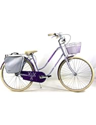 Bicicleta 1" V" ADRIATICA Modelo HOLLAND LADY Color Morado y Violeta