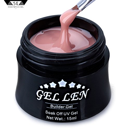 Gellen 15ml Nail Art Tips Extension Acrylic UV Gel 3D Builder Glue #14