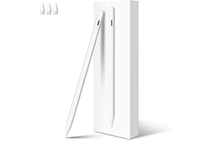 MEKO Stift für Apple iPad 2018-2025 mit Schnellladeleistung, Pen mit Palm Rejection und Neigungssensitivität, Pencil für iPad 6.-10./A16, Pro M4/13,11",12.9", Mini 5.-7., Air M2/M3 3.-5., Weiß