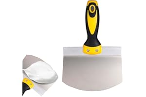 SHUOHONG Spatola per Stucco in Acciaio Inossidabile, Raschietti per Pareti, Stucco per Plastica, Stucco per Carrozzeria, Frattazzo per Rasatura, Frattazzo Spatole per Stucco Cartongesso
