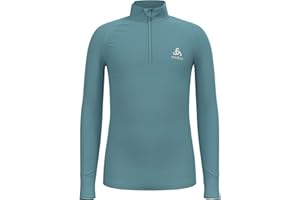 Odlo Unisex Kinder Active Warm Eco_159249 Funktionsunterwäsche Langarm Shirt mit Reißverschluss (1er Pack)