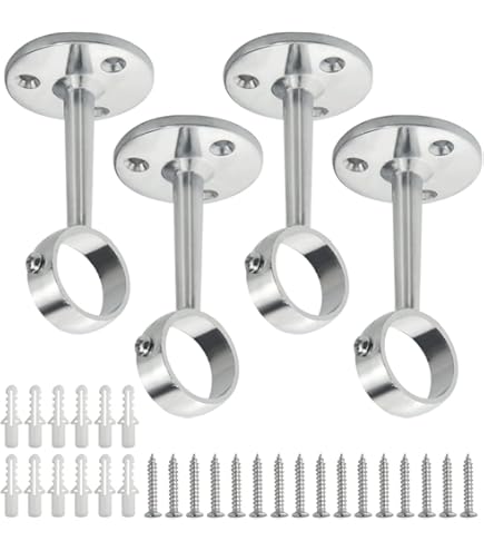 WENKO Support De Plafond Pour Barre De Douche | Compatible Barre De Douche 2/2,5