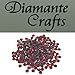 300 x 4mm Burgundy Round Diamante Loose Flat Back Rhinestone Gems created exclusively for Diamante Crafts