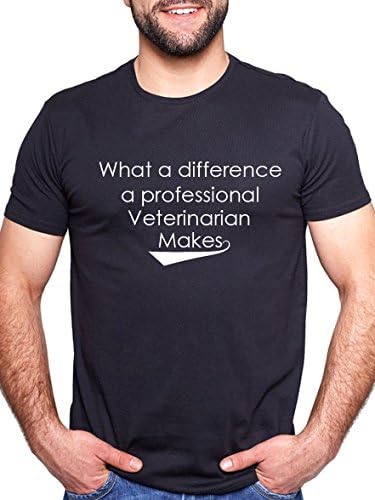 What a Difference a Professional Veterinarian Makes T Shirt Gift Tee XXXL