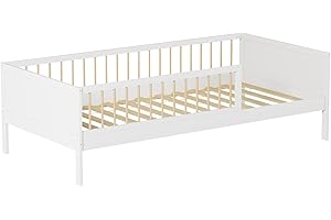 Happy Garden - Cama infantil (190 x 90 cm), color blanco