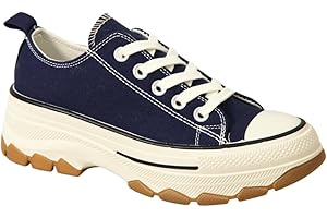 IVACHY Womens Sneakers Ladies High and Low Top Chunky Platform Wedge Trainers Walk Casual Daily Wear Comfy Shoes Size UK