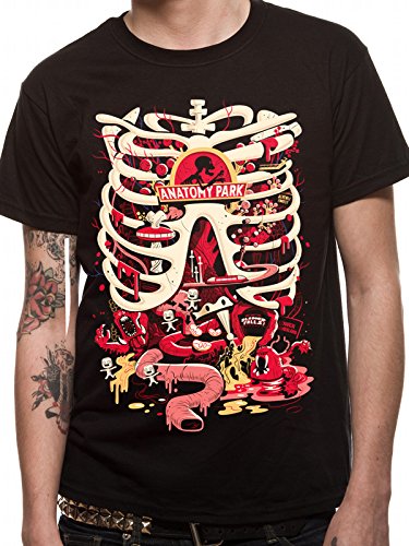 I-D-C CID Rick and Morty-Anatomy Park, Camiseta Para Hombre, Negro, Me