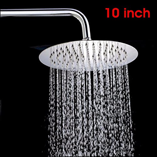 Edelstahl Rund Regendusche Überkopfbrause Rain Shower Head Rainfall 25*25cm - 7