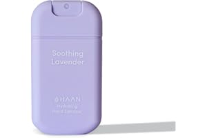 HAAN Gel Hidroalcohólico con Desinfectante de Manos de Aloe Vera - Mata el 99,9% de las Bacterias Dañinas, Hidrata Instantáneamente - Aroma Soothing Lavender 30ml