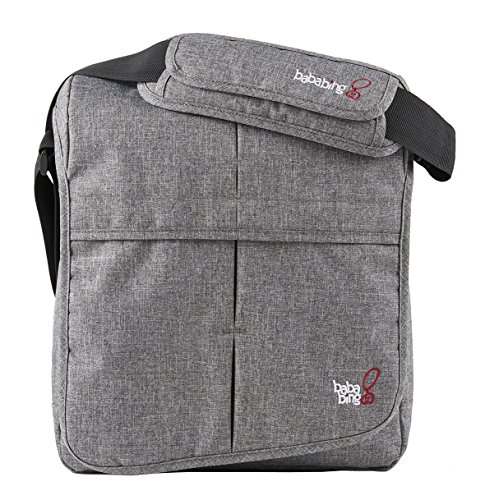 Preisvergleich Produktbild BabaBing Umhängetasche DayTripper Lite Wickeltasche, Grau Marl