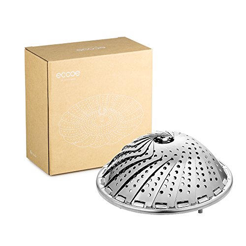 Ecooe Edelstahl Dampfgarer Einstellbar Dünsteinsatz (15.5cm-27cm) Dämpfeinsatz für Kochtöpfe - 9
