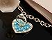 Samidy Universal Phone Ring Stand Holder UCLL Romantic Heart Crystal Finger Grip 360 Degree Rotating Ring Grip Cell Phone and Tablets Anti Drop Ring for iPhone iPad Samsung LG HUAWEI SONY (Blue)