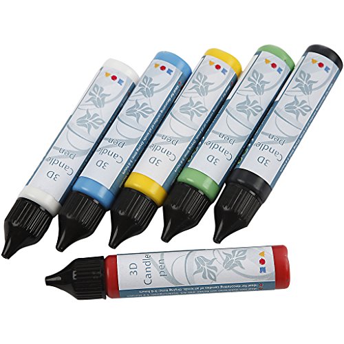 Kerzenstift, Sortiment, sortierte Farben, 6x25ml - 2