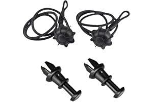 PMTFUMY 1 Pair Universal Car Rear Parcel Shelf Cords,Tonneau Cover Straps with 2 Buckles for Auto Trunk Use, Tonneau Cover Strap with Buckles for Hatchback Trunk Accessories