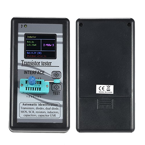 KKmoon Multifunktionale Transistor Tester 128 x 160 TFT-Farb-Display Diodenthyristor Kapazität Widerstand Induktivität MOSFET ESR LCR Meter - 2