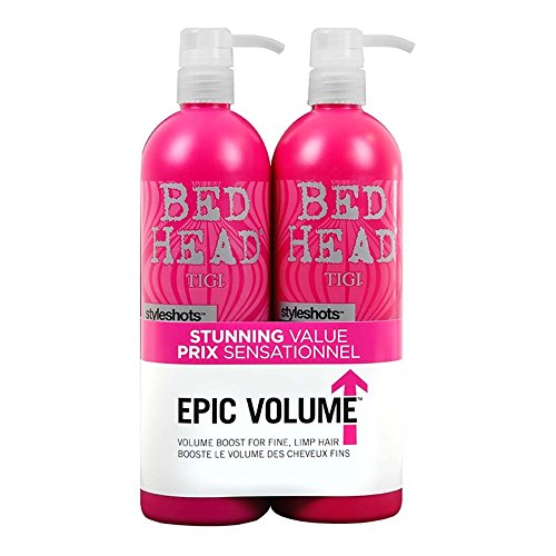 TIGI Bed Head Style Shots contains Epic Volume Shampoo and Conditioner 750 ml - Pack of 2
