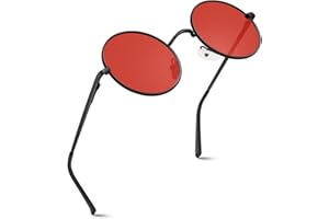 GQUEEN Retro okrągłe okrągłe okulary przeciwsłoneczne z polaryzacją męskie damskie ochrona UV400, MEZ1