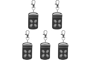 jojofuny 5Er Set 433 Mhz Fernbedienung Garagentorschlüssel 4 Tasten Keyless Entry Garagentoröffner Garagenzubehör Für Rollläden Und Türsteuerung