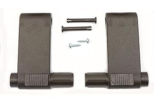 WDF-Service GmbH Ersatzteil für Braas Atelier-Fenster, Griffhebel-Set AF86`/BA, braun m. Schieber