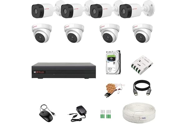 Clocite CP Plus 8 DVR 2.4MP 4 4 ( / ) + 2TB HDD + (1+3) + CLOCITE 8 CH + BNC DC