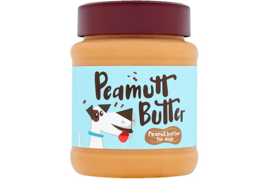 Peamutt Dog Peanut Butter | Peanut Butter Dog Treat | Formulated for Dogs | No Added Sugar and Salt | No Sweeteners | Dog Friendly Texture | Perfect Dog Treat | Pack of 1x340g